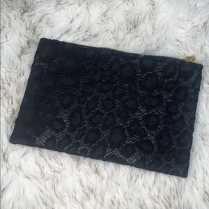 Elegant Black Lace Clutch